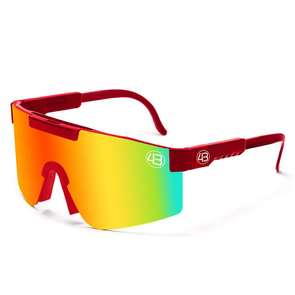Society43 Shield Sunglasses - Garnet