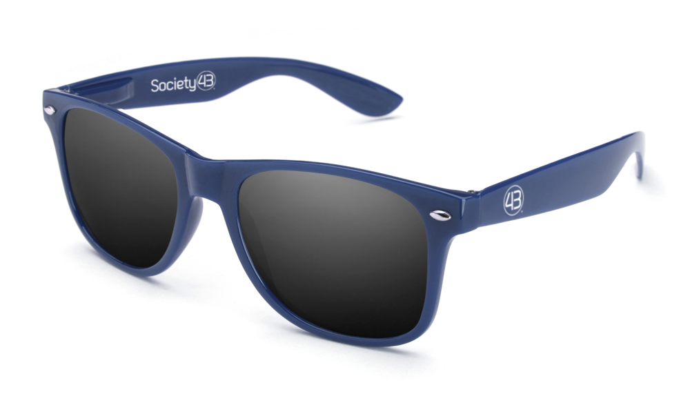 Throwbacks Navy Sunglasses Stealth Polarized