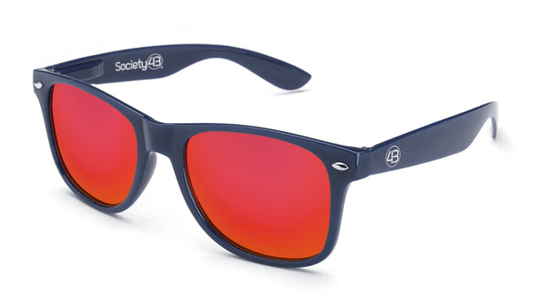 Throwbacks - Navy Sunglasses